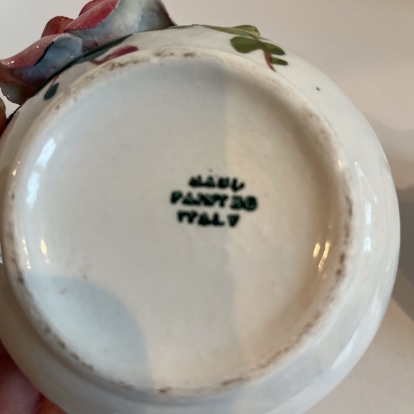 Pair of Hand-Painted Italian Trinket/Snack Dishes - Picture 6 of 11